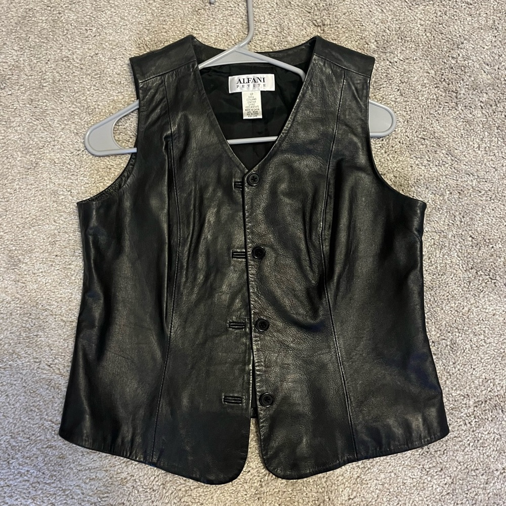 Leather vest